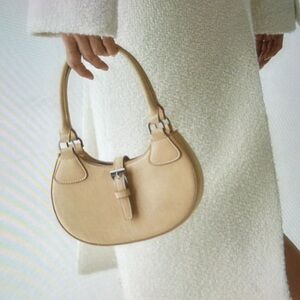 Mango taupe mini purse